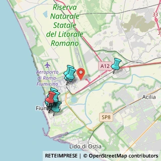 Mappa Via Mario Castoldi s.n.c 1°piano stanza 18 A - Cargo City Fiumicino Aeroporto, 00054 Fiumicino RM, Italia (4.145)