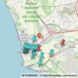 Mappa Via Mario Castoldi s.n.c 1°piano stanza 18 A - Cargo City Fiumicino Aeroporto, 00054 Fiumicino RM, Italia (4.3585)