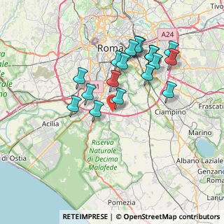 Mappa Via Mario Carucci, 00143 Roma RM, Italia (7.42526)