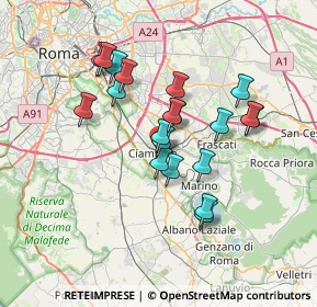 Mappa Via Pier Paolo Pasolini, 00043 Ciampino RM, Italia (6.287)