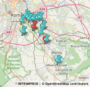 Mappa Via Pier Paolo Pasolini, 00043 Ciampino RM, Italia (7.56625)
