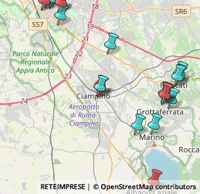 Mappa Via Pier Paolo Pasolini, 00043 Ciampino RM, Italia (5.9315)