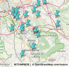Mappa Via Umberto Pavoni, 00046 Grottaferrata RM, Italia (9.5045)