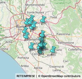 Mappa Via Umberto Pavoni, 00046 Grottaferrata RM, Italia (10.4515)