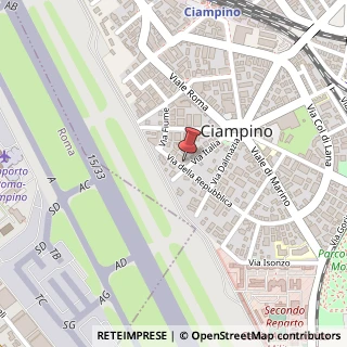 Mappa Via Italia, 38, 00043 Ciampino, Roma (Lazio)