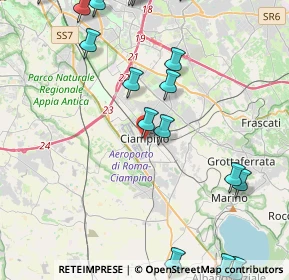 Mappa Via Dalmazia, 00043 Ciampino RM, Italia (6.525)