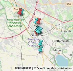 Mappa Via Dalmazia, 00043 Ciampino RM, Italia (2.21727)