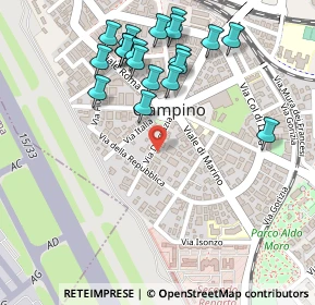 Mappa Via Dalmazia, 00043 Ciampino RM, Italia (0.286)