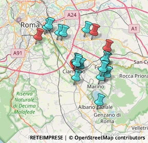 Mappa Via Dalmazia, 00043 Ciampino RM, Italia (6.202)