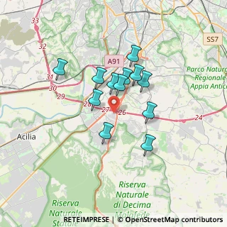 Mappa Via Mencatelli Mario, 00128 Roma RM, Italia (2.76417)