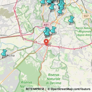 Mappa Via Massimo Meliconi, 00128 Roma RM, Italia (6.7275)