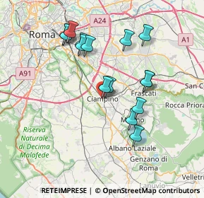 Mappa Via della Repubblica, 00043 Ciampino RM, Italia (7.314)