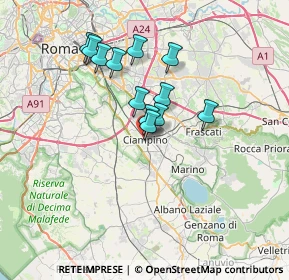 Mappa Via della Repubblica, 00043 Ciampino RM, Italia (5.81)