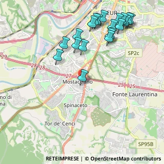 Mappa 00128 Mostacciano RM, Italia (2.671)