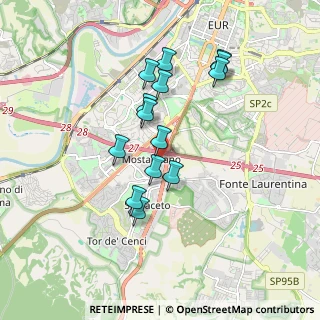 Mappa 00128 Mostacciano RM, Italia (1.66143)