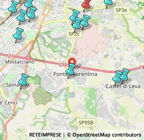 Mappa Via Bruno Pontecorvo, 00134 Roma RM, Italia (3.21667)