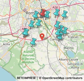 Mappa Via Giovanni Ignazio Molina, 00134 Roma RM, Italia (7.54313)