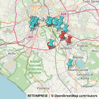 Mappa Via Giovanni Ignazio Molina, 00134 Roma RM, Italia (7.99353)