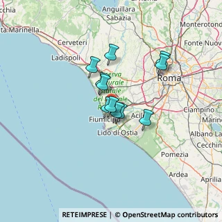 Mappa Boarding Area G, 00054 Fiumicino RM, Italia (9.77182)