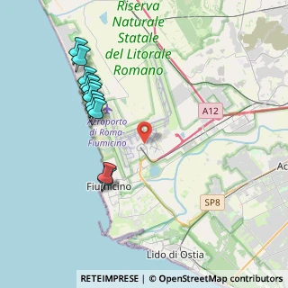Mappa Via dell'Aeroporto di Fiumicino Aeroporto Leonardo da Vinci - Arrivi, 00054 Fiumicino RM, Italia (4.52333)