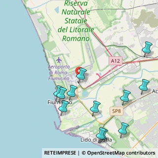 Mappa Via dell'Aeroporto di Fiumicino Aeroporto Leonardo da Vinci - Arrivi, 00054 Fiumicino RM, Italia (5.4375)