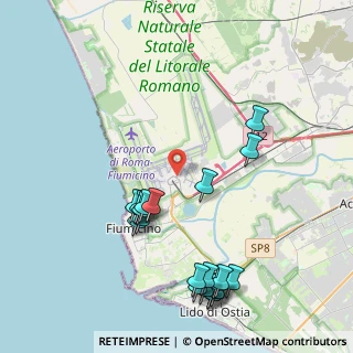 Mappa Via dell'Aeroporto di Fiumicino Aeroporto Leonardo da Vinci - Arrivi, 00054 Fiumicino RM, Italia (5.047)