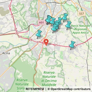 Mappa Via di Valleranello, 00128 Roma RM, Italia (4.03154)