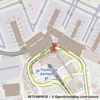 Mappa Roma Aeroporto Leonardo Da Vinci, 00054 Fiumicino, Roma (Lazio)