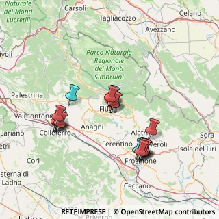 Mappa 03014 Fiuggi FR, Italia (14.4625)