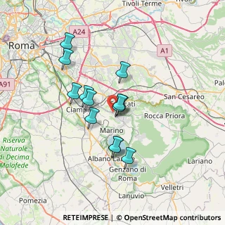 Mappa Grottaferrata, 00046 Grottaferrata RM, Italia (5.83692)