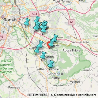 Mappa Grottaferrata, 00046 Grottaferrata RM, Italia (6.54647)