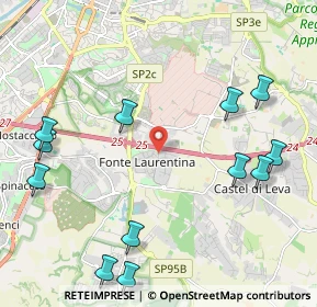 Mappa Via Orazio Tedone, 00134 Roma RM, Italia (2.80417)
