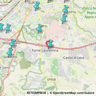 Mappa Via Orazio Tedone, 00134 Roma RM, Italia (3.58385)