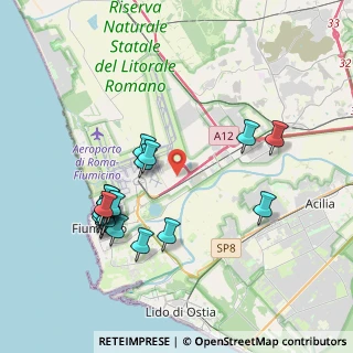 Mappa Via Antonio Zara, 00054 Fiumicino RM, Italia (4.274)