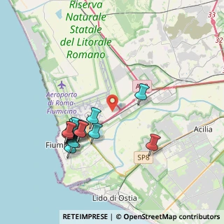Mappa Via Antonio Zara, 00054 Fiumicino RM, Italia (4.02867)