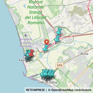 Mappa Via Antonio Zara, 00054 Fiumicino RM, Italia (5.2125)