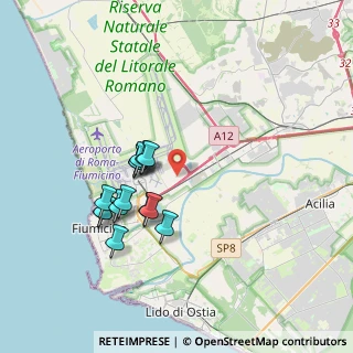 Mappa Via Antonio Zara, 00054 Fiumicino RM, Italia (3.40286)