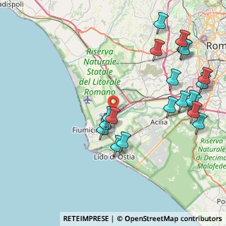 Mappa Via Antonio Zara, 00054 Fiumicino RM, Italia (10.243)