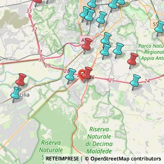 Mappa Via Iris Versari, 00128 Roma RM, Italia (6.2795)