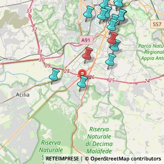 Mappa Via Iris Versari, 00128 Roma RM, Italia (6.5455)
