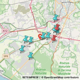 Mappa Via Ostiense, 00127 Vitinia RM, Italia (3.47455)