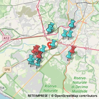Mappa Via Ostiense, 00127 Vitinia RM, Italia (3.47158)