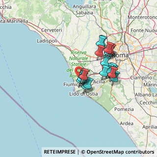 Mappa Via Dell'Aeroporto Di Fiumicino Gate E C, 00054 Fiumicino RM, Italia (11.579)