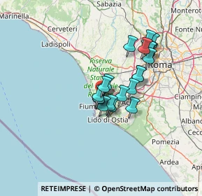 Mappa Via L.Da Vinci Airport, 00050 Roma RM, Italia (10.587)