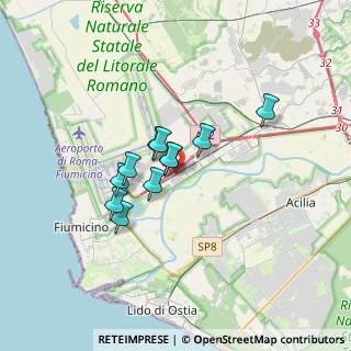 Mappa Via dei Collettori, 00054 Fiumicino RM, Italia (2.44455)