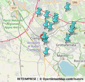 Mappa Via Milano, 00043 Ciampino RM, Italia (3.73308)