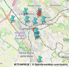 Mappa Via Milano, 00043 Ciampino RM, Italia (1.70636)