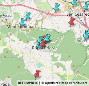 Mappa Piazza Umberto I, 00079 Rocca Priora RM, Italia (2.25)