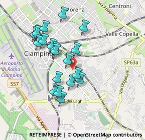 Mappa Via Fausto Viola, 00043 Ciampino RM, Italia (0.9035)