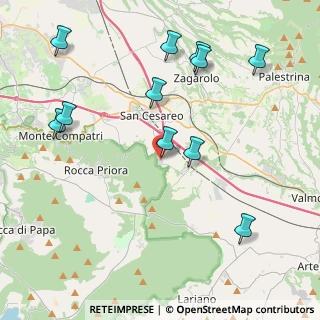 Mappa Via Michele Lega, 00079 Rocca Priora RM, Italia (4.98818)